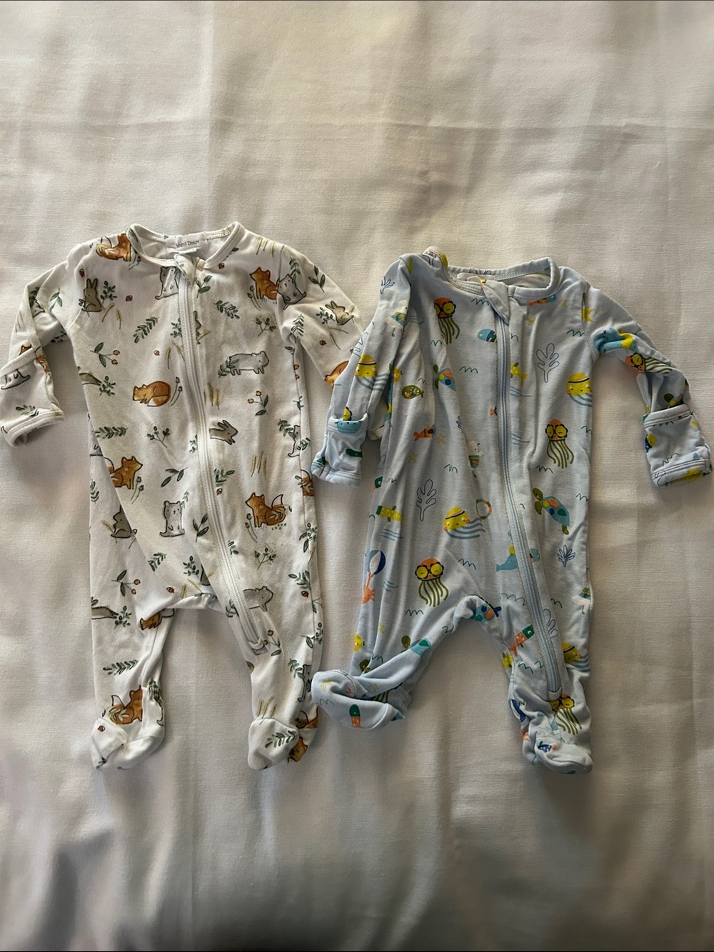 Angel Dear Newborn Zippered Pajamas